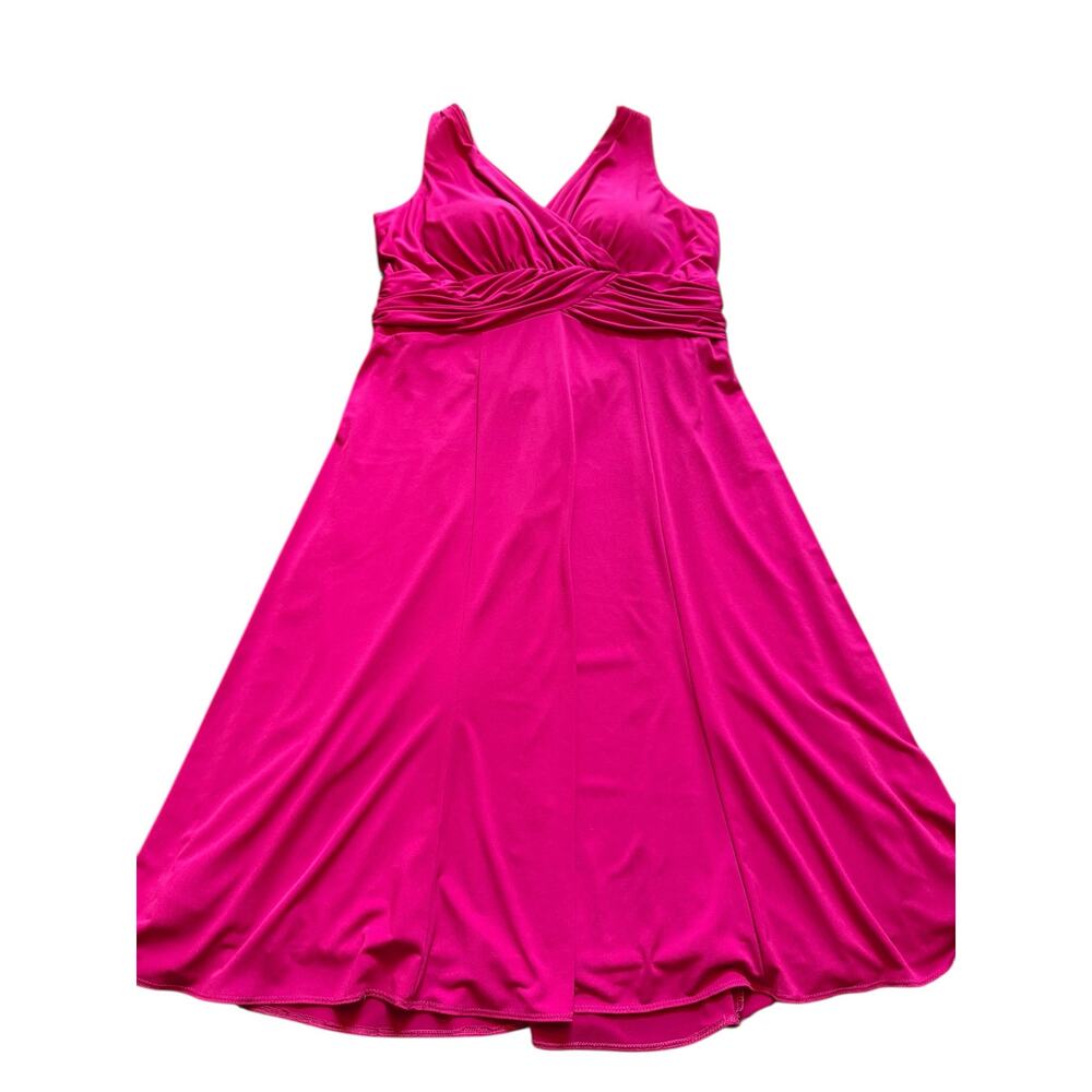 Alfred Angelo Fuchsia Cocktail Dress - Size 18 - Picture 12 of 14
